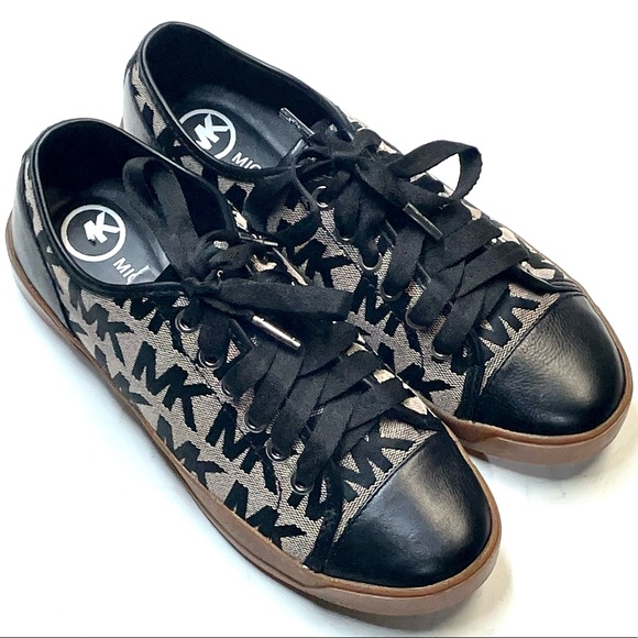 Michael Kors Women’s Lace Up Leather Sneakers Size 6.5M Round Toe - Picture 13 of 15